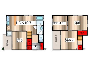 桜区中島戸建の物件間取画像